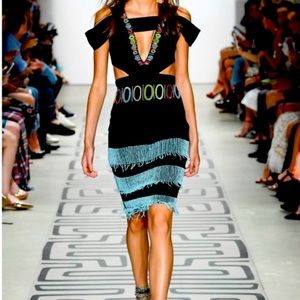 Beaded Nicole Miller Collection Dress